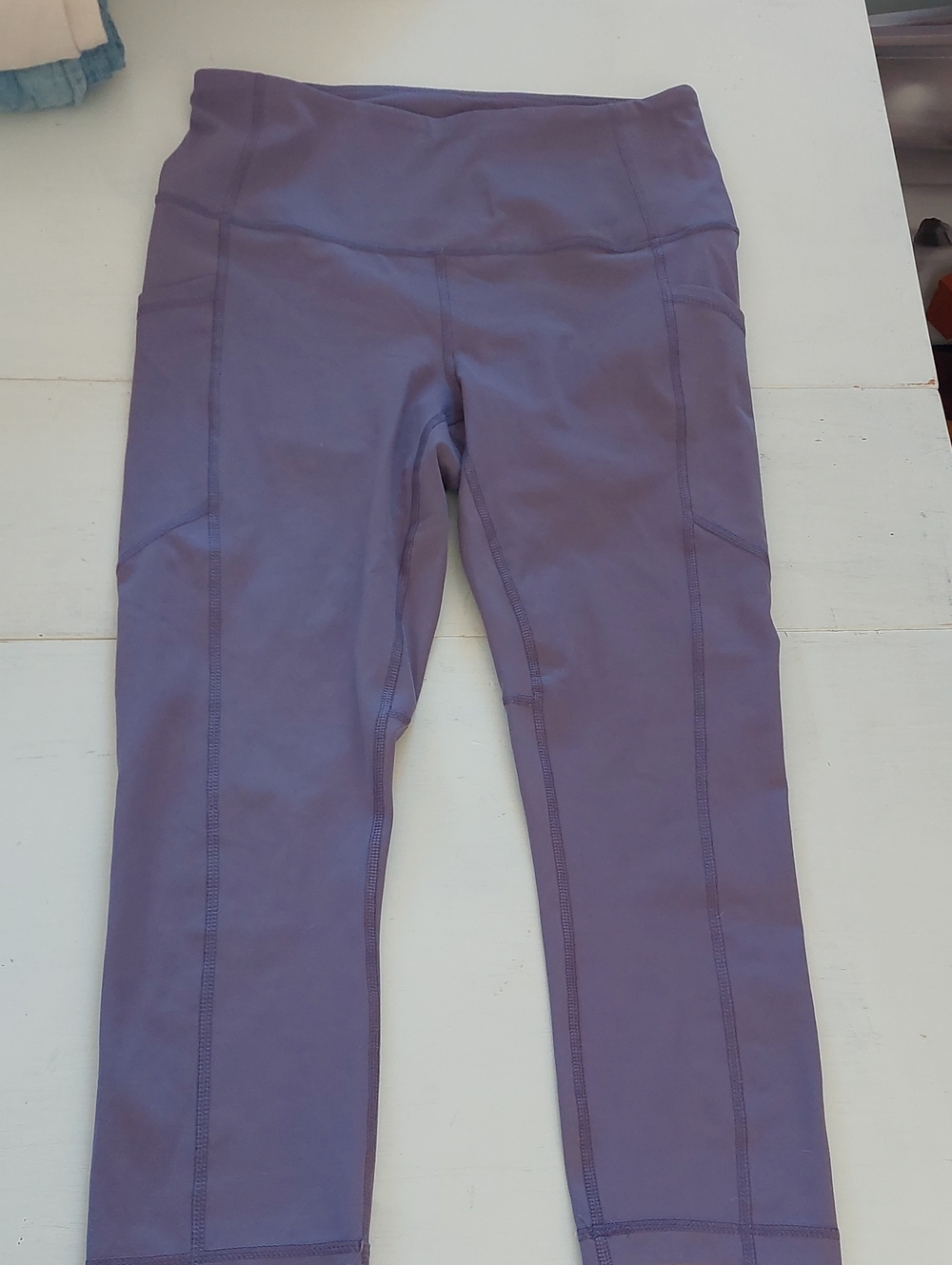 Yogalicious Lux High Waist Side Pocket Leggings Purple Medium